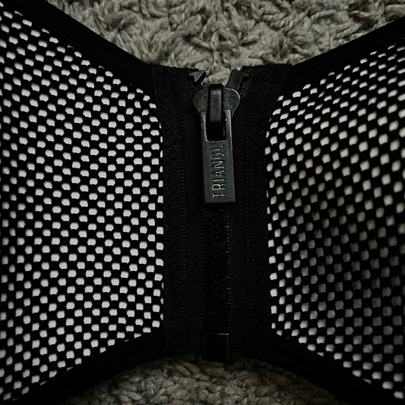 Triangl Swim Zip Front Bandeau Top - Small - Picture 2 of 5